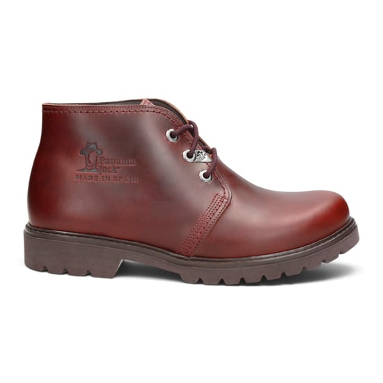 Panama Jack Herr Burgundy Läder Vattentäta Snörstövlar - Bota C77 - Image 1