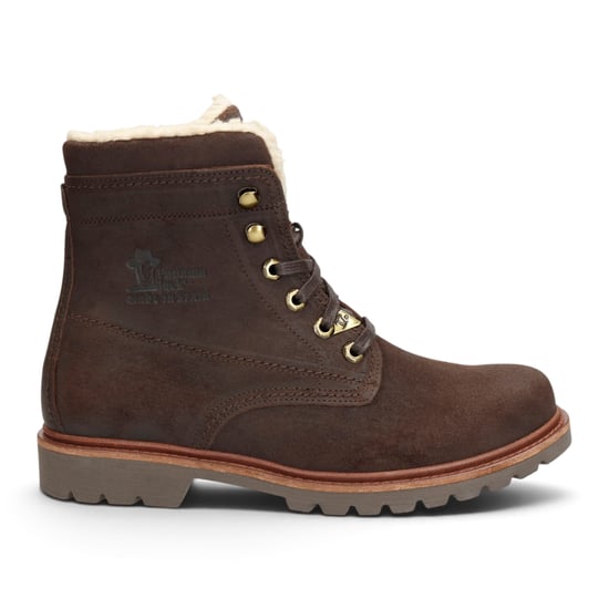 Panama Jack Herr Brown Leather Vattentåliga Snörade Stövlar - P03-Aviator C41 - Image 1