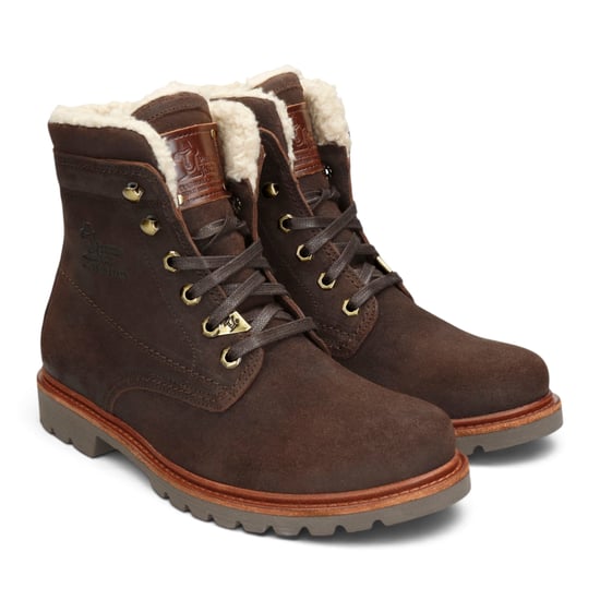 Panama Jack Herr Brown Leather Vattentåliga Snörade Stövlar - P03-Aviator C41 - Image 3