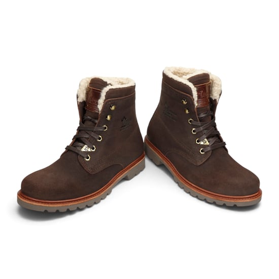 Panama Jack Herr Brown Leather Vattentåliga Snörade Stövlar - P03-Aviator C41 - Image 4