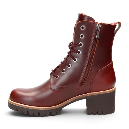 Panama Jack Waterdichte Warme Veterlaarzen van Bordeauxrood Leer voor Dames - Padma B25 - Image 3