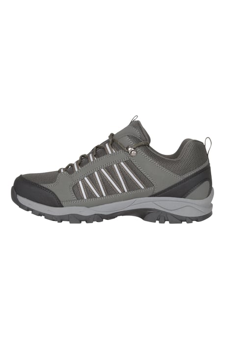 'Path' Men's Walking Shoes Cushioned Footbed Mesh Lining Waterproof Comfy Trail Trekking Trainers Khaki - Image 4