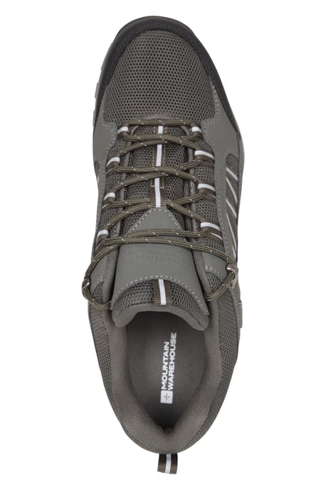 'Path' Men's Walking Shoes Cushioned Footbed Mesh Lining Waterproof Comfy Trail Trekking Trainers Khaki - Image 5
