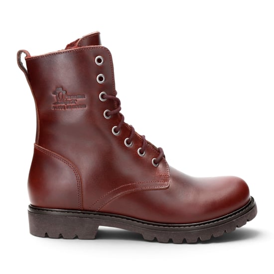 Panama Jack Waterdichte Warme Veterlaarzen van Bordeauxrood Leer voor Dames - Frisia-B45 - Image 1