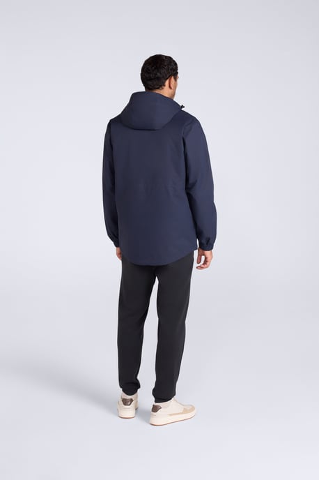 'Pace' Men's Waterproof Jacket with Adjustable Hood & Cuffs Packable Coat - Image 4