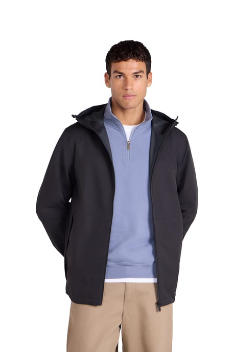 'Pace' Men's Waterproof Jacket with Adjustable Hood & Cuffs Packable Coat Black - Image 5