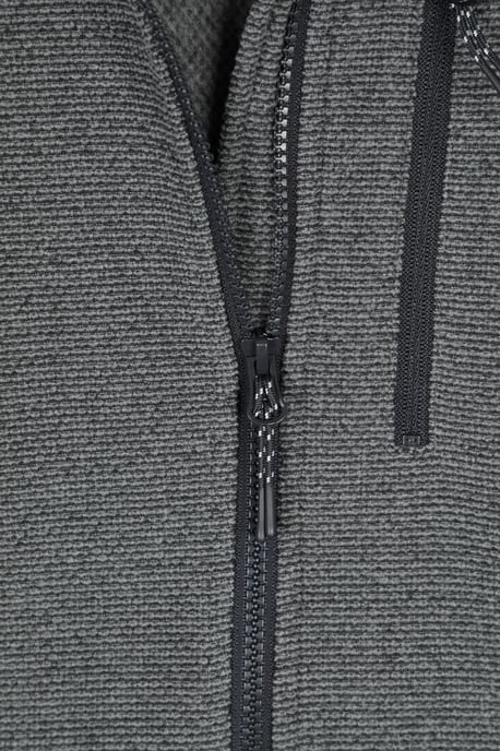 'Grid' Women's Hooded Midlayer Jacket Breathable Active Outdoor Full Zip Top Black - Image 4