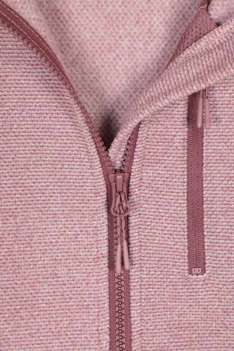 'Grid' Women's Hooded Midlayer Jacket Breathable Active Outdoor Full Zip Top Purple - Image 4