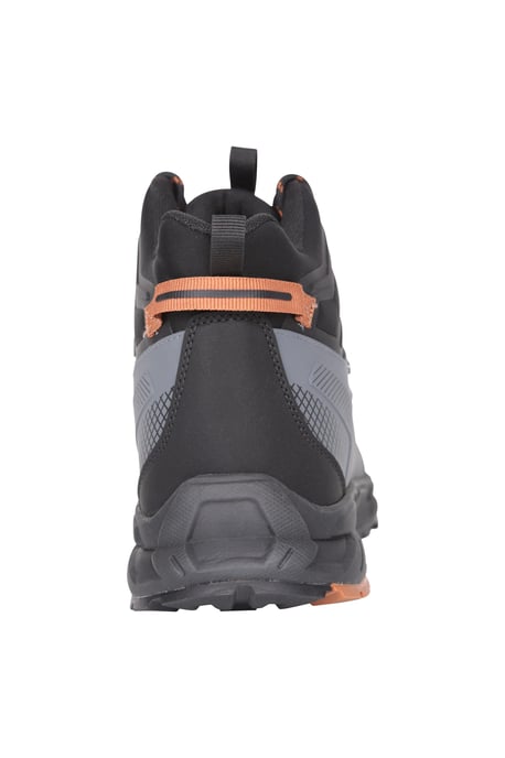 'Crusade' Men's Waterproof Walking Boots Lightweight IsoDry Breathable Footwear Black - Image 3