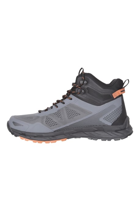 'Crusade' Men's Waterproof Walking Boots Lightweight IsoDry Breathable Footwear Black - Image 4