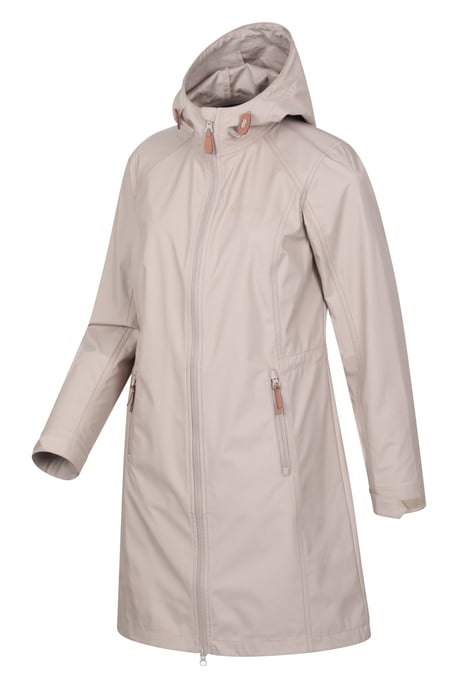 'Ioana' Women's Longline Softshell Jacket Water Resistant Breathable Activewear - Image 2