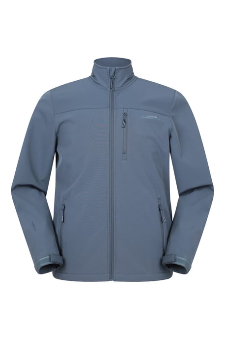 'Grasmere' Men's Softshell Jacket Water Resistant Everyday Activewear Blue - Image 1
