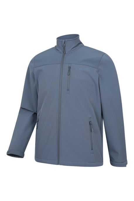 'Grasmere' Men's Softshell Jacket Water Resistant Everyday Activewear Blue - Image 2