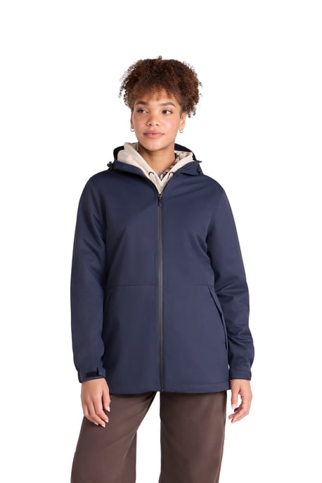 'Pace' Women's Waterproof Jacket Breathable Packable Coat Dark Blue - Image 6