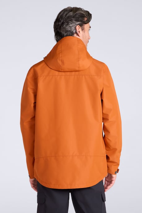 'Arlberg Extreme' Men's Jacket with Adjustable Hood Waterproof Coat Rust - Image 4
