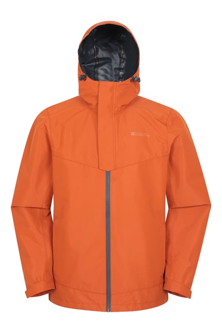 'Arlberg Extreme' Men's Jacket with Adjustable Hood Waterproof Coat Rust - Image 5