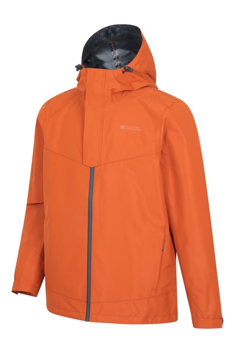 'Arlberg Extreme' Men's Jacket with Adjustable Hood Waterproof Coat Rust - Image 6