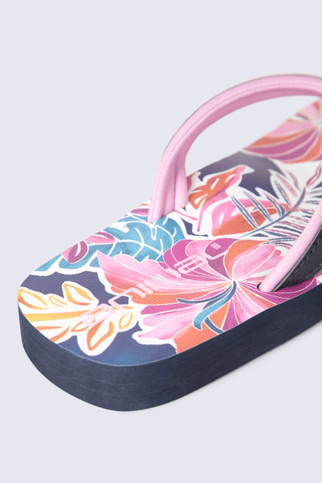 'Swish' Women's Flip Flops with Soft Padded Upper Straps Slip-on Beach Sandals Purple - Image 4