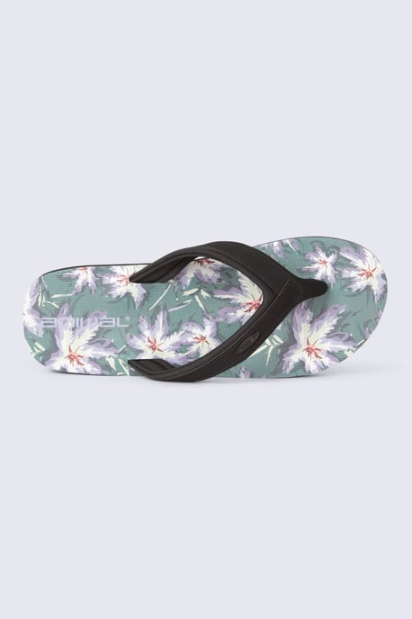 'Jekyl' Men's Flip Flops with Soft Padded Upper straps Slip-on Beach Sandals Outdoors Dark Green - Image 2