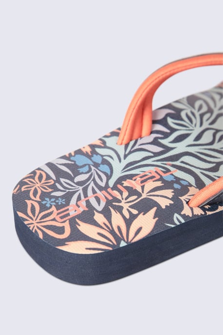 'Swish' Kids Flip Flops Slip On Lightweight Comfortable Walking Beach Slippers Coral - Image 4