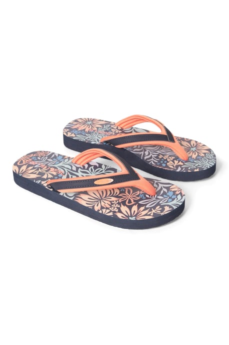 'Swish' Kids Flip Flops Slip On Lightweight Comfortable Walking Beach Slippers Coral - Image 6