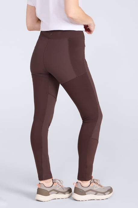 'Etna' Women's Hiking Leggings Water Resistant Stretchy Bottoms Brown - Image 3