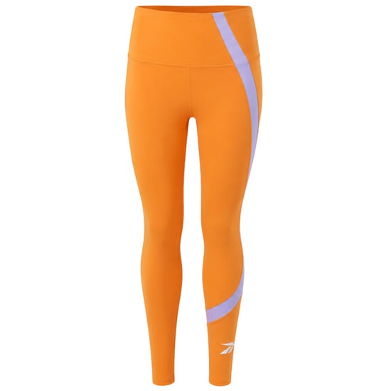 Reebok WOR Big Logo Womens Orange Leggings - Image 1