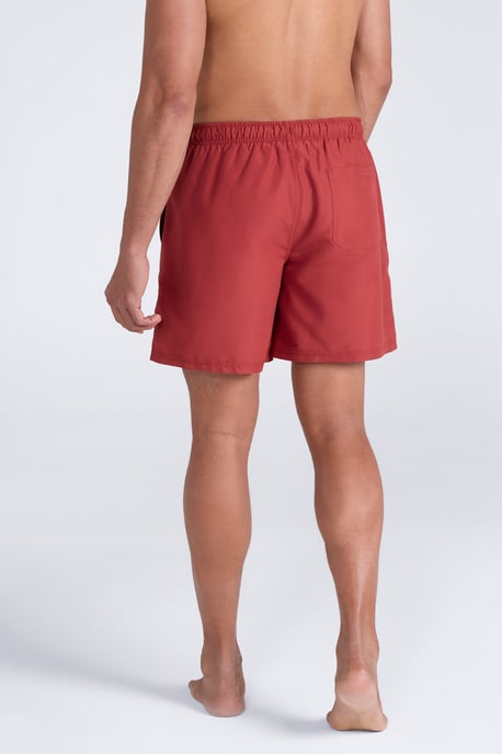 'Aruba' Men's Swim Shorts Quick Dry Drawcord Fastening Summer Holiday Swimwear Rust - Image 4