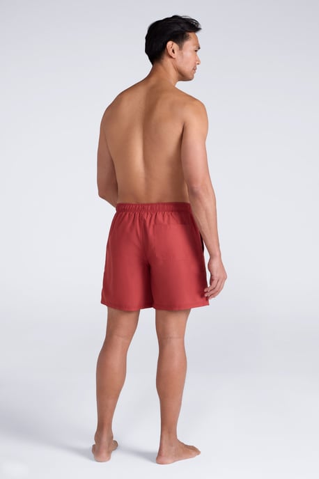 'Aruba' Men's Swim Shorts Quick Dry Drawcord Fastening Summer Holiday Swimwear Rust - Image 5