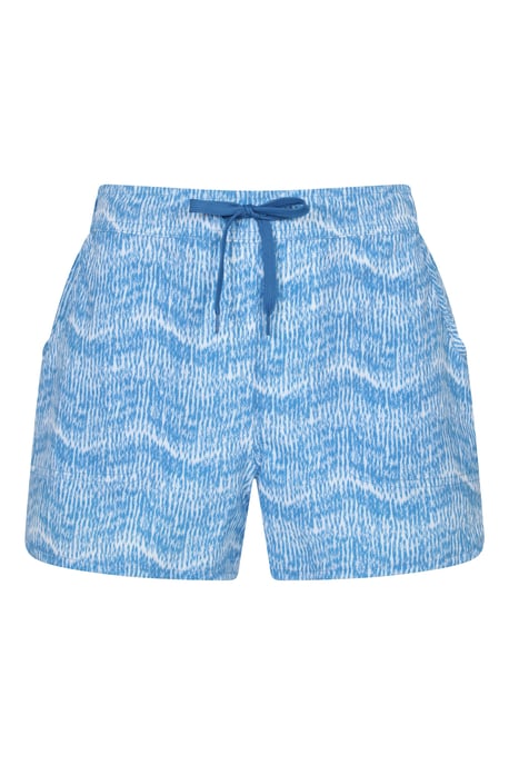 Women's Patterned Boardshorts Quick Dry UV Protection Stretchy Trunks Medium Blue - Image 1