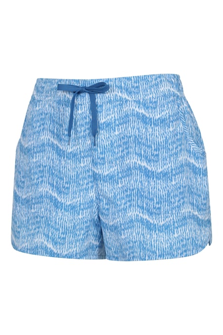 Women's Patterned Boardshorts Quick Dry UV Protection Stretchy Trunks Medium Blue - Image 2