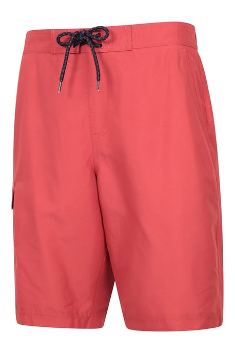 'Ocean' Men's Boardshorts with Adjustable Waist Quick Dry Swimming Trunks Burgundy - Image 6
