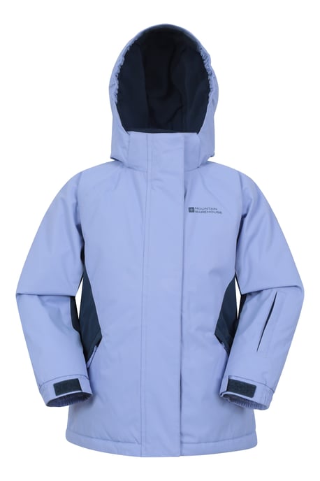 Kids Ski Jacket & Trousers Set Snowproof Fleece Lined Warm Outdoor Ski Outfit Lilac - Image 2