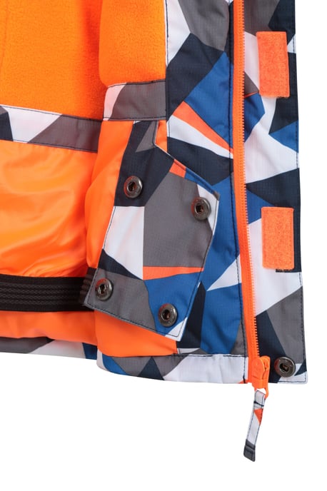 Kids Ski Jacket and Trousers Set Snowproof Fleece Lined Warm Outdoor Ski Outfit Medium Blue - Image 6