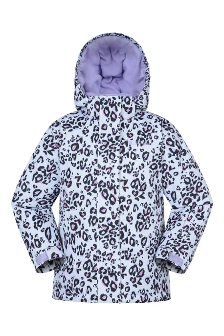 Kids Ski Jacket and Trousers Set Snowproof Fleece Lined Warm Outdoor Ski Outfit Lilac - Image 2