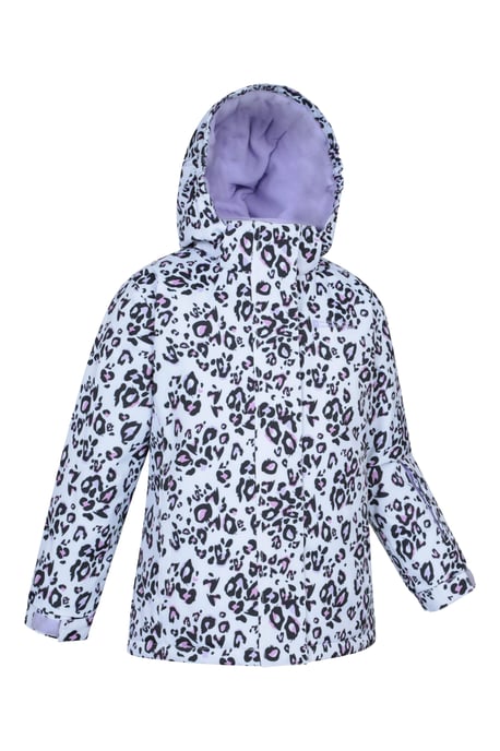 Kids Ski Jacket and Trousers Set Snowproof Fleece Lined Warm Outdoor Ski Outfit Lilac - Image 3