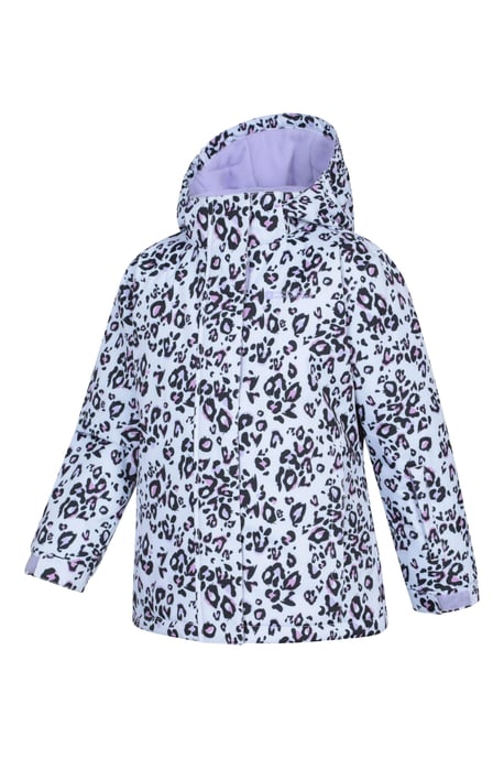 Kids Ski Jacket and Trousers Set Snowproof Fleece Lined Warm Outdoor Ski Outfit Lilac - Image 5