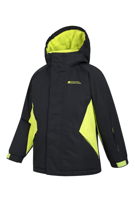 Kids Ski Jacket & Trousers Set Snowproof Fleece Lined Warm Outdoor Ski Outfit Black - Image 5