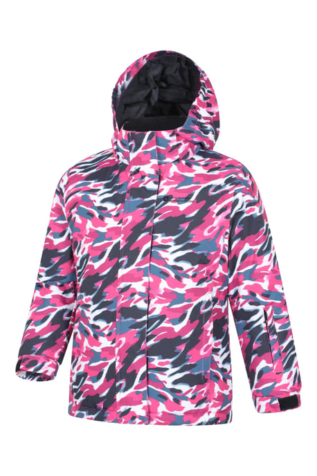 Kids Ski Jacket and Trousers Set Snowproof Fleece Lined Warm Outdoor Ski Outfit Black - Image 3