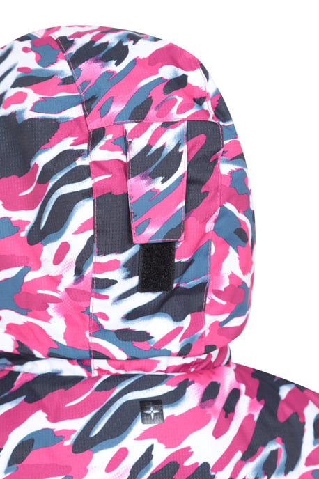 Kids Ski Jacket and Trousers Set Snowproof Fleece Lined Warm Outdoor Ski Outfit Black - Image 5