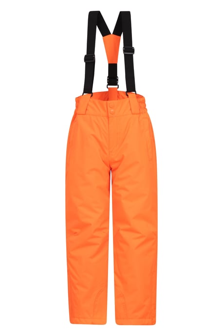 Kids Ski Jacket & Trousers Set Snowproof Fleece Lined Warm Outdoor Ski Outfit Orange - Image 3