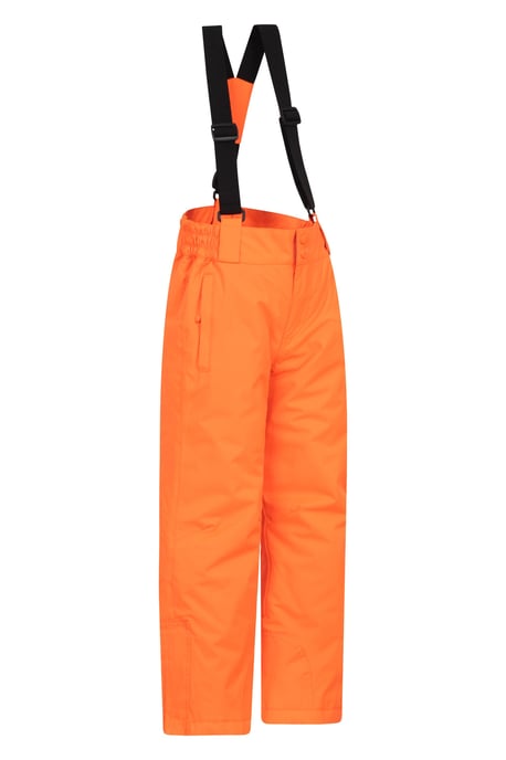 Kids Ski Jacket & Trousers Set Snowproof Fleece Lined Warm Outdoor Ski Outfit Orange - Image 6