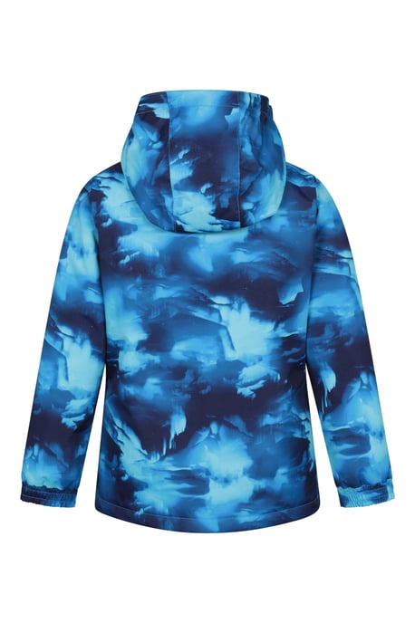 Kids Ski Jacket and Trousers Set Snowproof Fleece Lined Warm Outdoor Ski Outfit Blue/Navy - Image 3