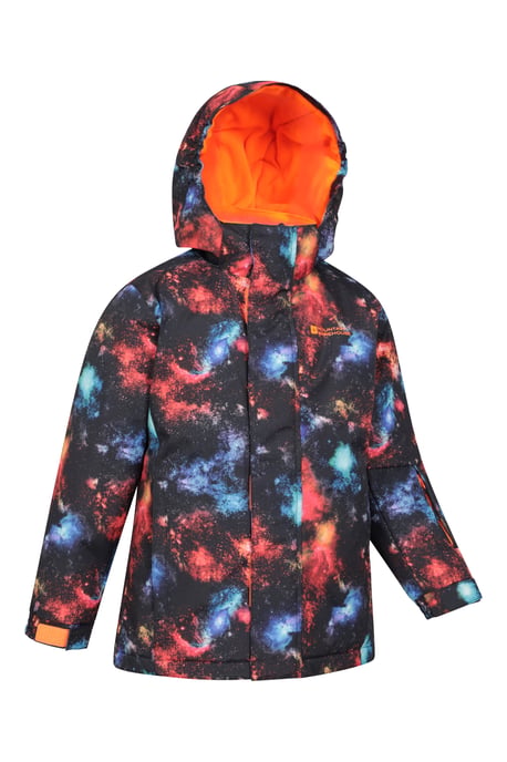 Kids Ski Jacket and Trousers Set Snowproof Fleece Lined Warm Outdoor Ski Outfit Black - Image 3