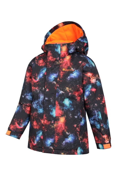 Kids Ski Jacket and Trousers Set Snowproof Fleece Lined Warm Outdoor Ski Outfit Black - Image 5