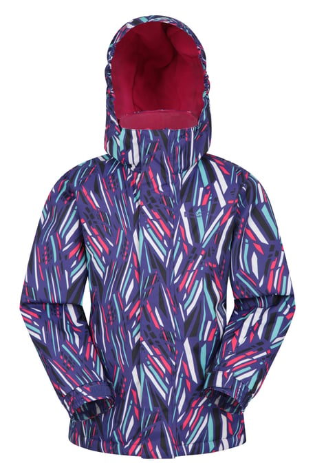 Kids Ski Jacket & Trousers Set Snowproof Fleece Lined Warm Outdoor Ski Outfit Pink - Image 2