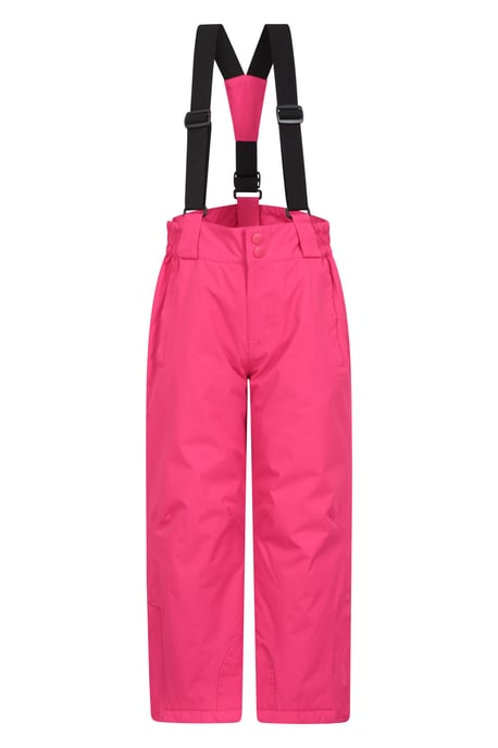 Kids Ski Jacket & Trousers Set Snowproof Fleece Lined Warm Outdoor Ski Outfit Pink - Image 3