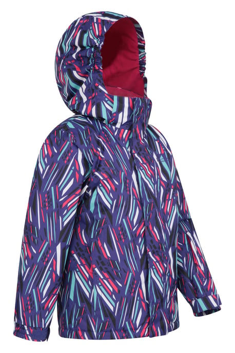 Kids Ski Jacket & Trousers Set Snowproof Fleece Lined Warm Outdoor Ski Outfit Pink - Image 4