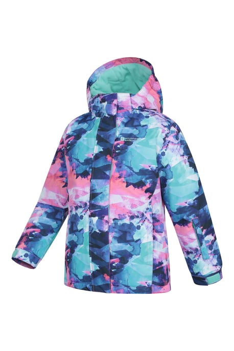 Kids Ski Jacket and Trousers Set Snowproof Fleece Lined Warm Outdoor Ski Outfit Purple - Image 5