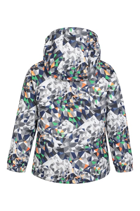 Kids Ski Jacket and Trousers Set Snowproof Fleece Lined Warm Outdoor Ski Outfit Grey - Image 4